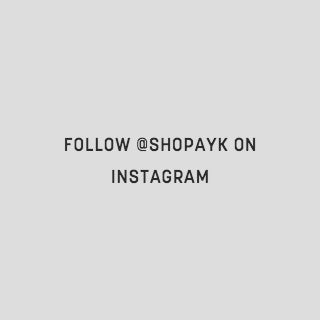 Follow @shopayk on Instagram